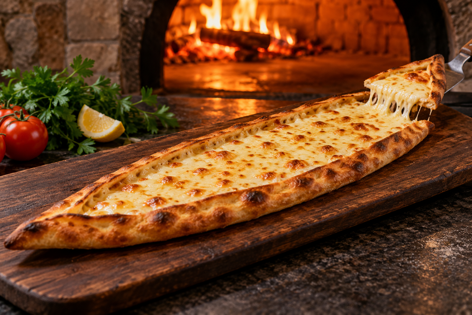 Altın Sarısı Kaşarlı Pide